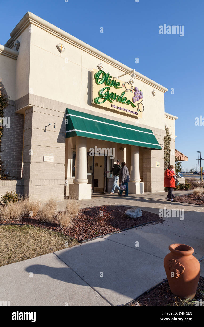 A typical Olive Garden Restaurant, Baltimore County, Maryland Stock