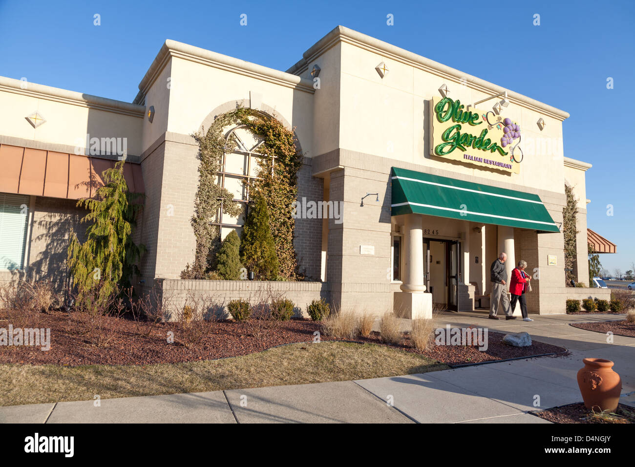 A typical Olive Garden Restaurant, Baltimore County, Maryland Stock Photo