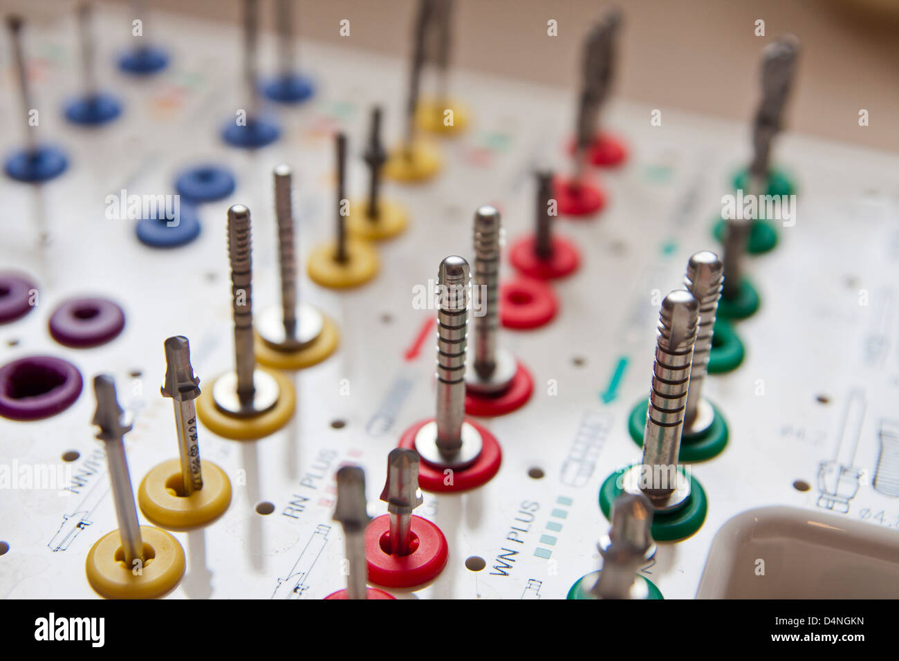 Dental Implantology surgical drill kit Stock Photo Alamy
