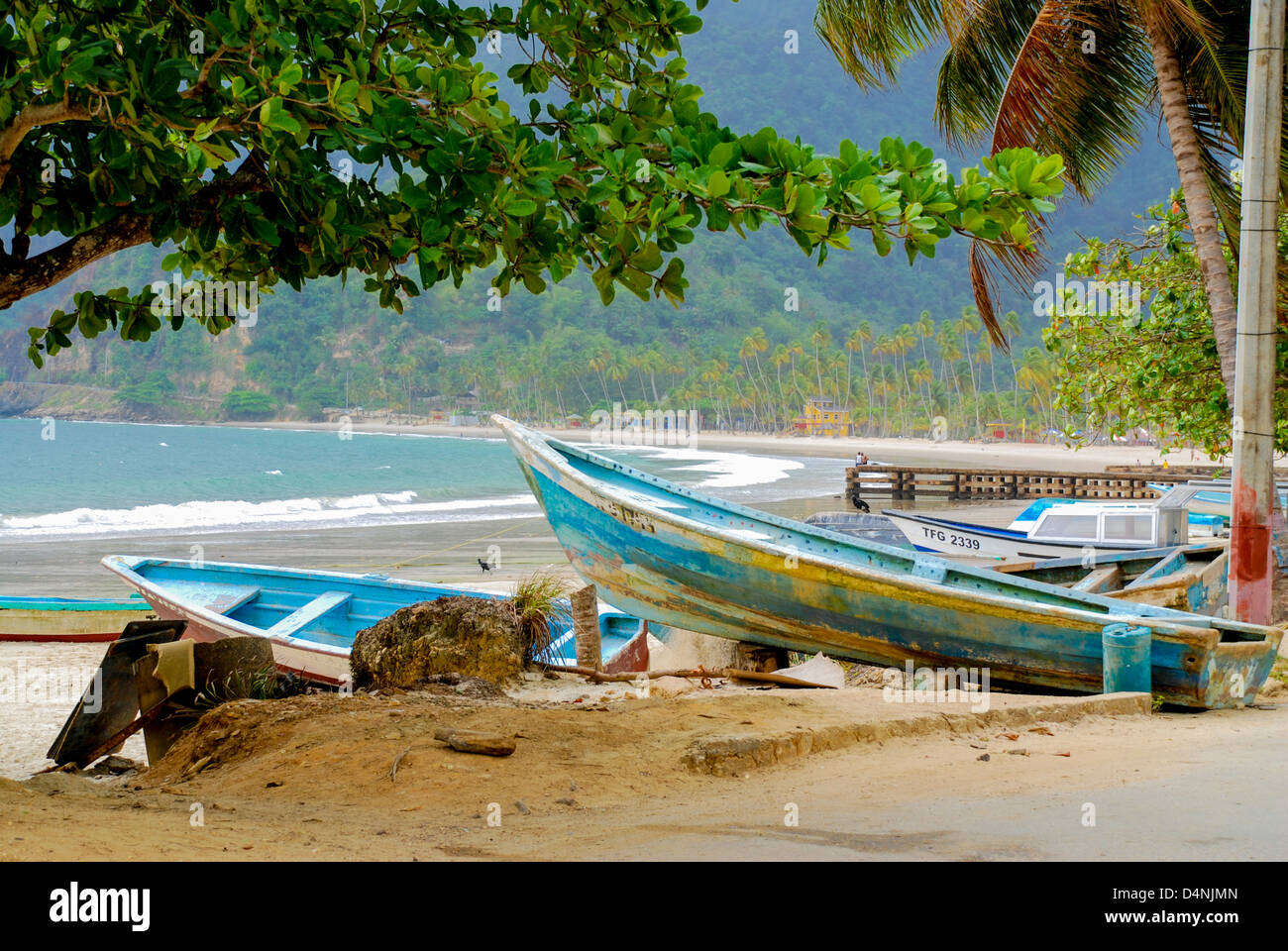 Fisherman's Village,Maracas,Maracas Bay background Stock Photo Alamy