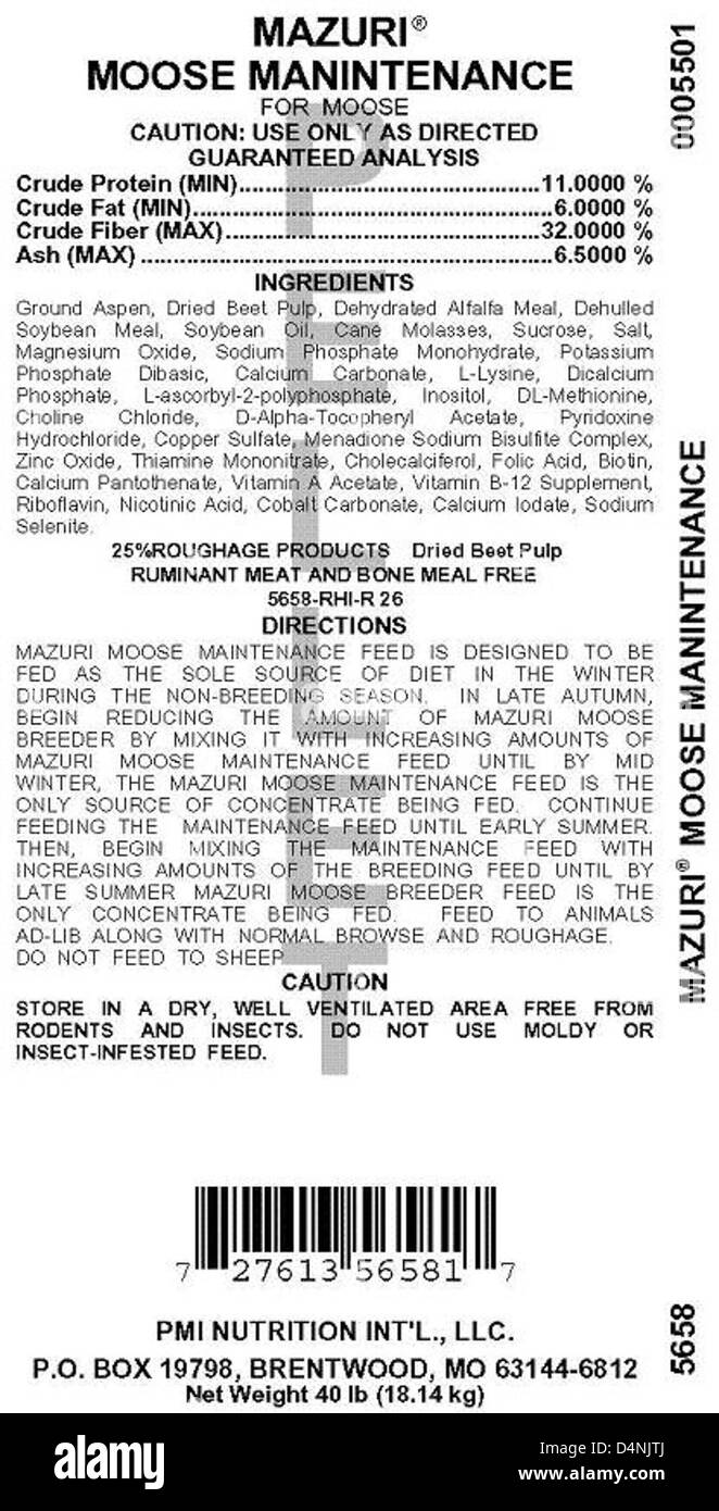 RECALLED Feed Products Stock Photo Alamy