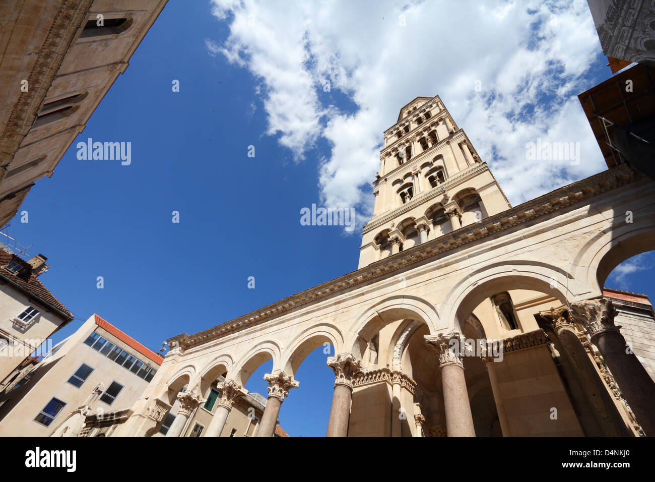 Croatia - Split in Dalmatia. Diocletian's Palace - famous UNESCO World ...
