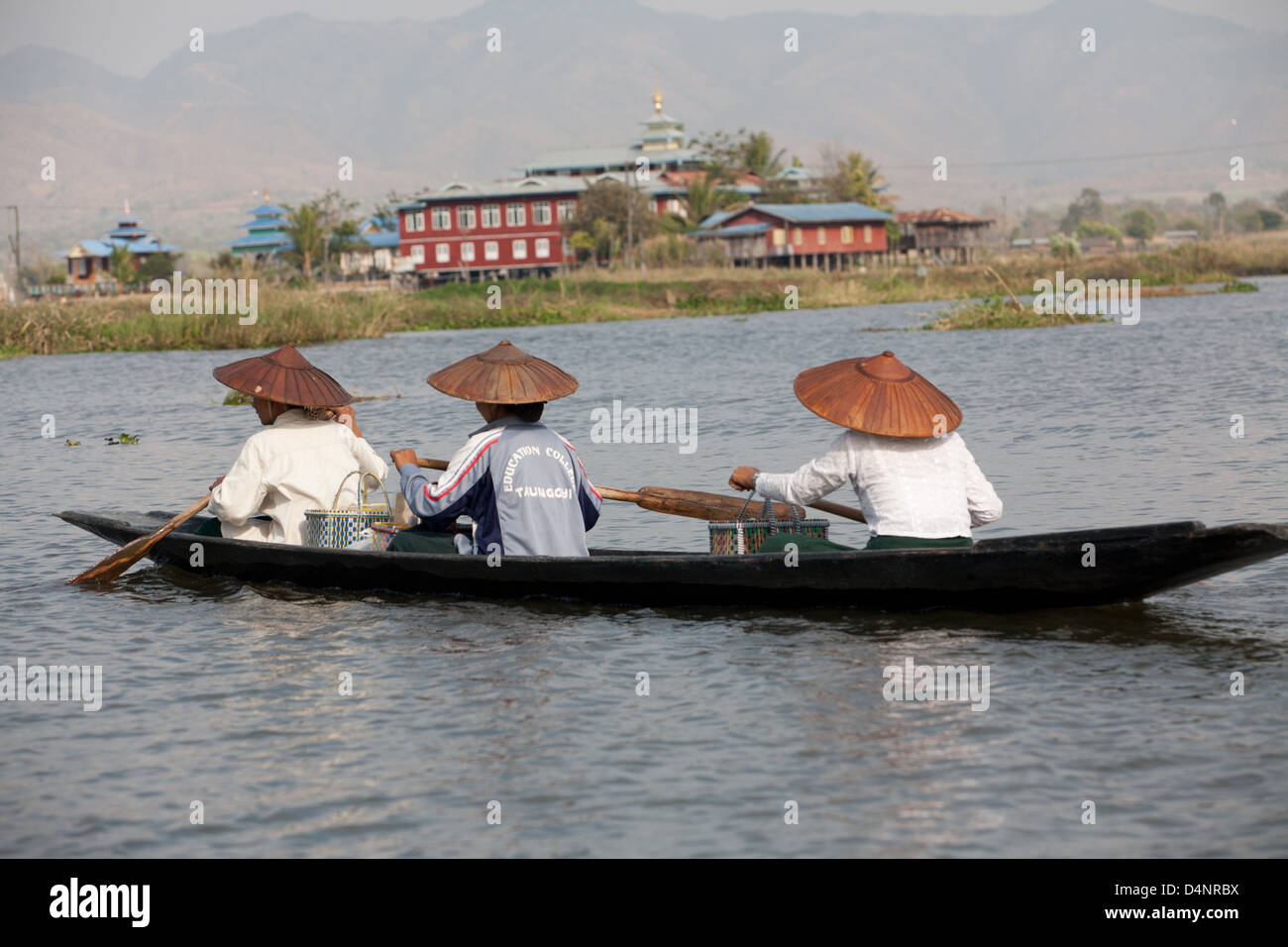 Boat on Inle Lake Stock Photo - Alamy