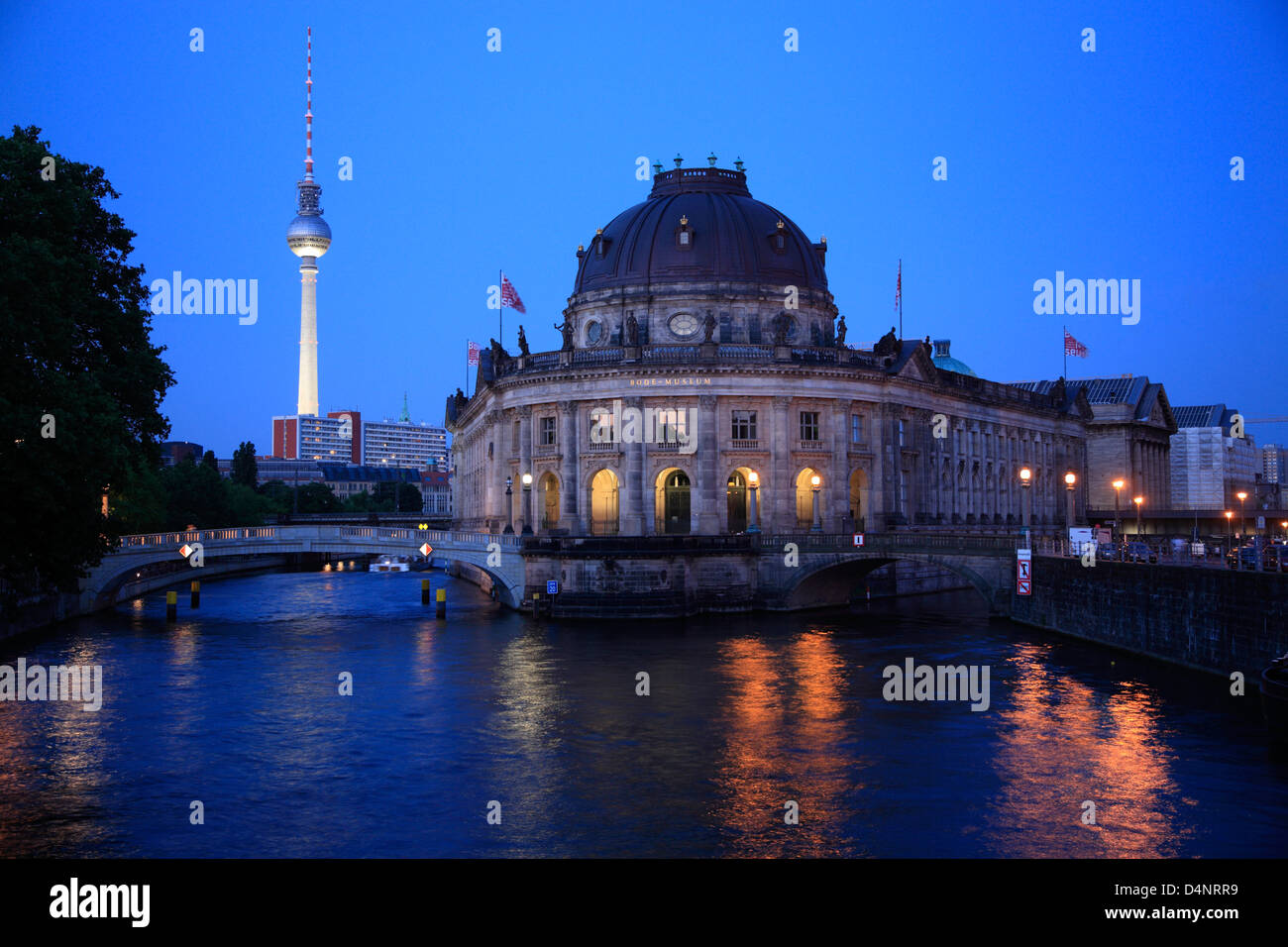 View to Bode museum at museum island, Berlin, Germany Stock Photo