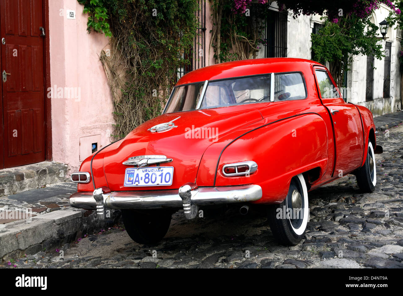Vintage car, Colonia del Sacramento (UNESCO World Heritage Site), Uruguay Stock Photo