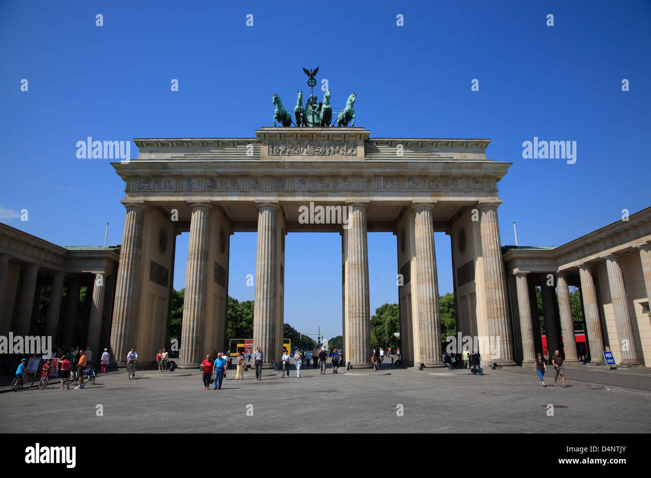 Brandenburg Gate, Brandenburger Tor, Berlin, Germany Stock Photo