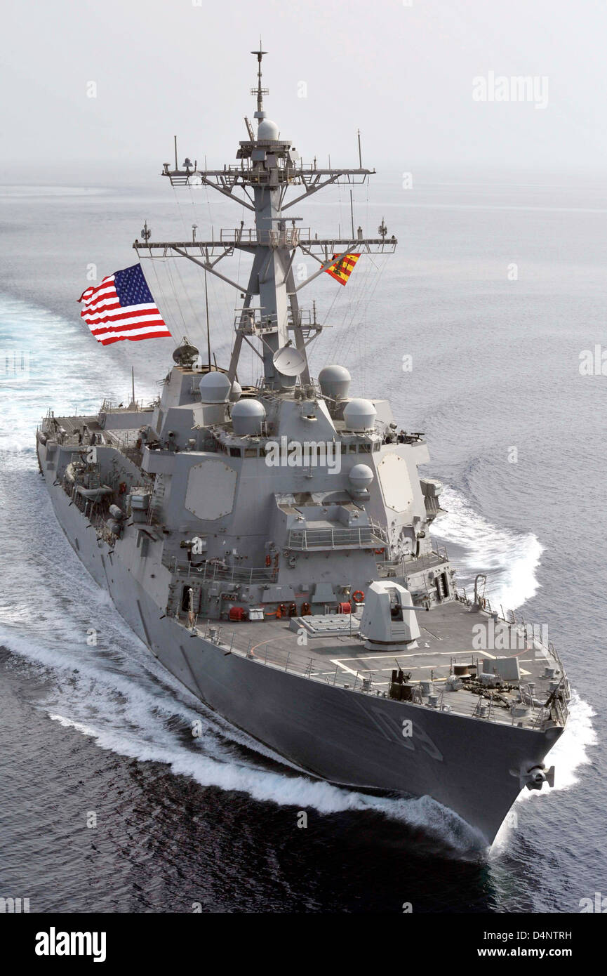Jason Dunham Stack The US Navy Guided-missile destroyer USS Jason Dunham operating March ...