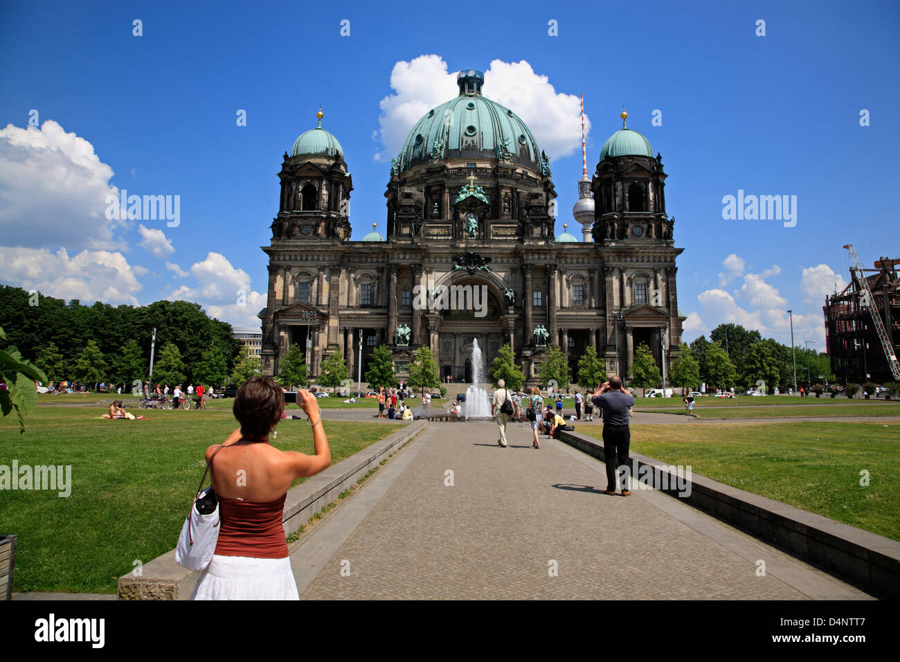 Berlin, Berliner Dom, cathedral with Lustgarten, Germany Stock Photo