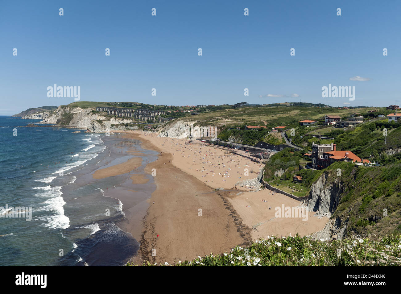 The Beach In Sopelana Near Bilbao In The Basque Country Spain Stock 