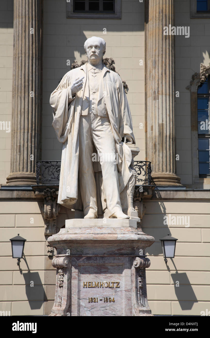 Humboldt University, Helmholtz Monument, Berlin, Germany Stock Photo