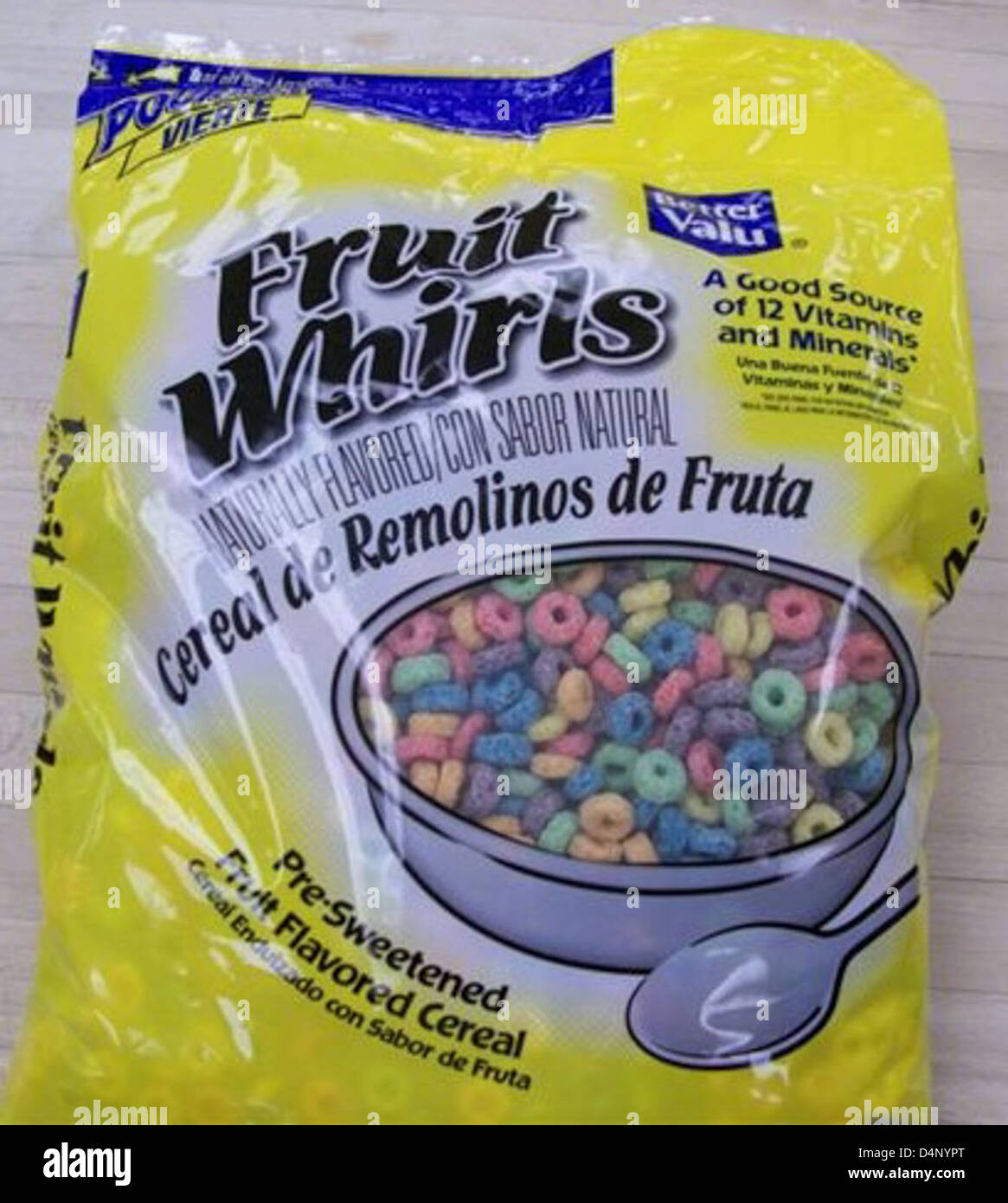 RECALLED Fruit Whirls Cereal Stock Photo Alamy