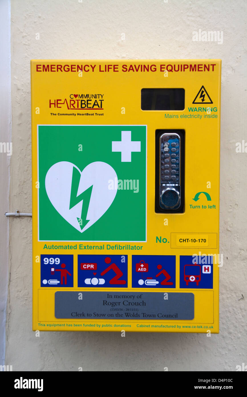 Automated External Defibrillator Stock Photo