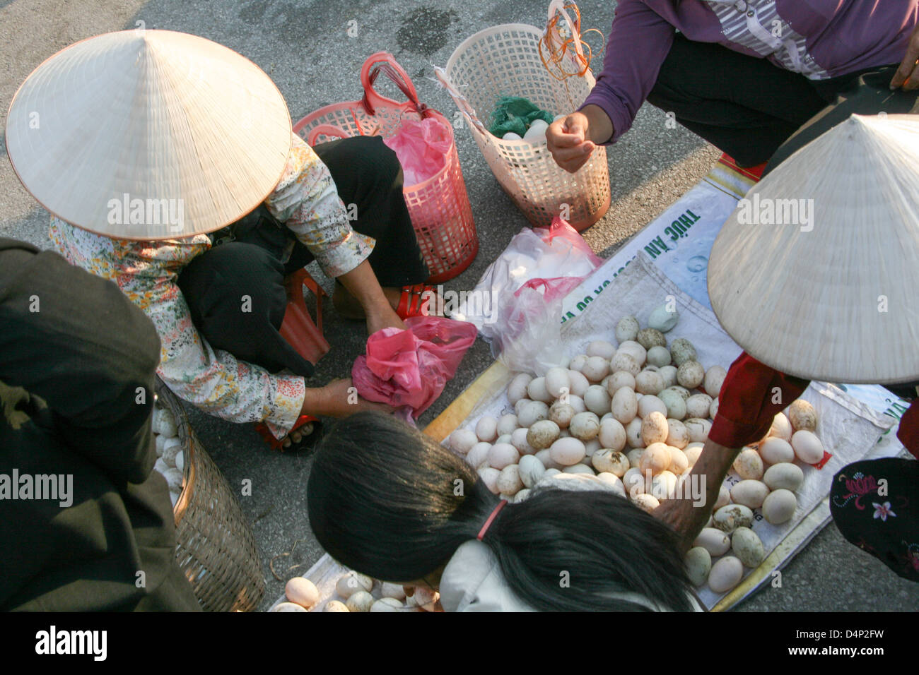 Hanoi shop vietnamese eggs Stock Photo Alamy
