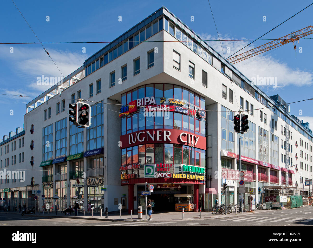 Vienna, Austria, Lugner City shopping center in the 15th District of Vienna  Rudolfsheim-House Five Stock Photo - Alamy