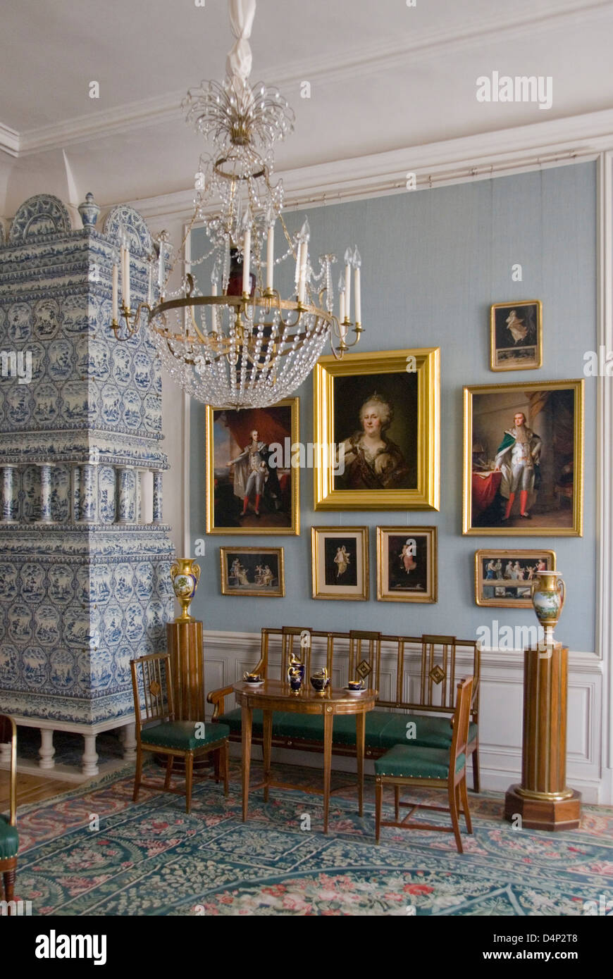 Inside Rundale Palace, Bauska, Latvia Stock Photo