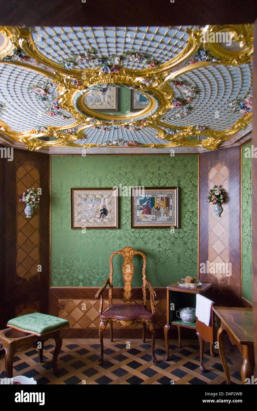 Inside Rundale Palace, Bauska, Latvia Stock Photo