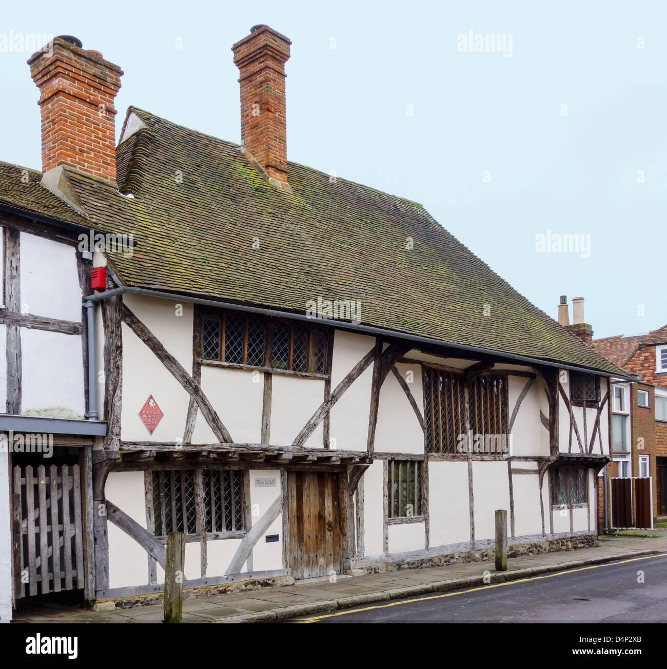 Wealden Hall House Ivy Lane Canterbury Kent Stock Photo