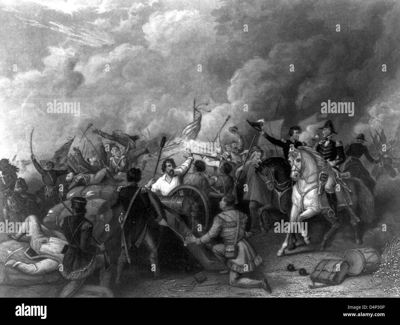 The Battle of New Orleans January 8th 1815. Stock Photo