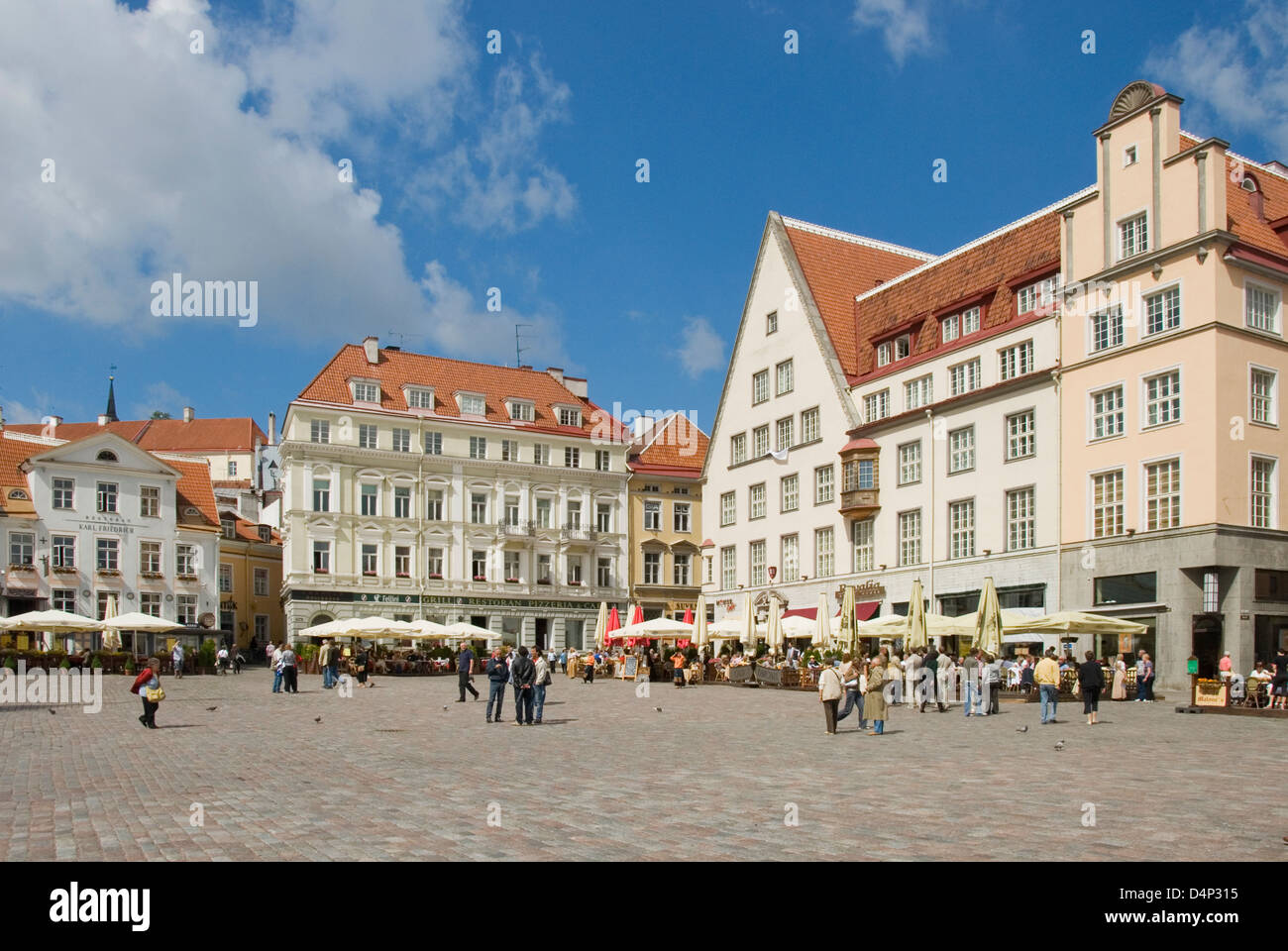 Old Town Square, Tallinn, Estonia Stock Photo