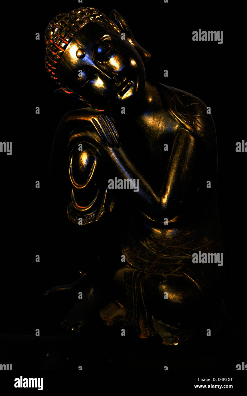 Golden Buddha Eastern Religion Buddhism Zen Idol Stock Photo - 