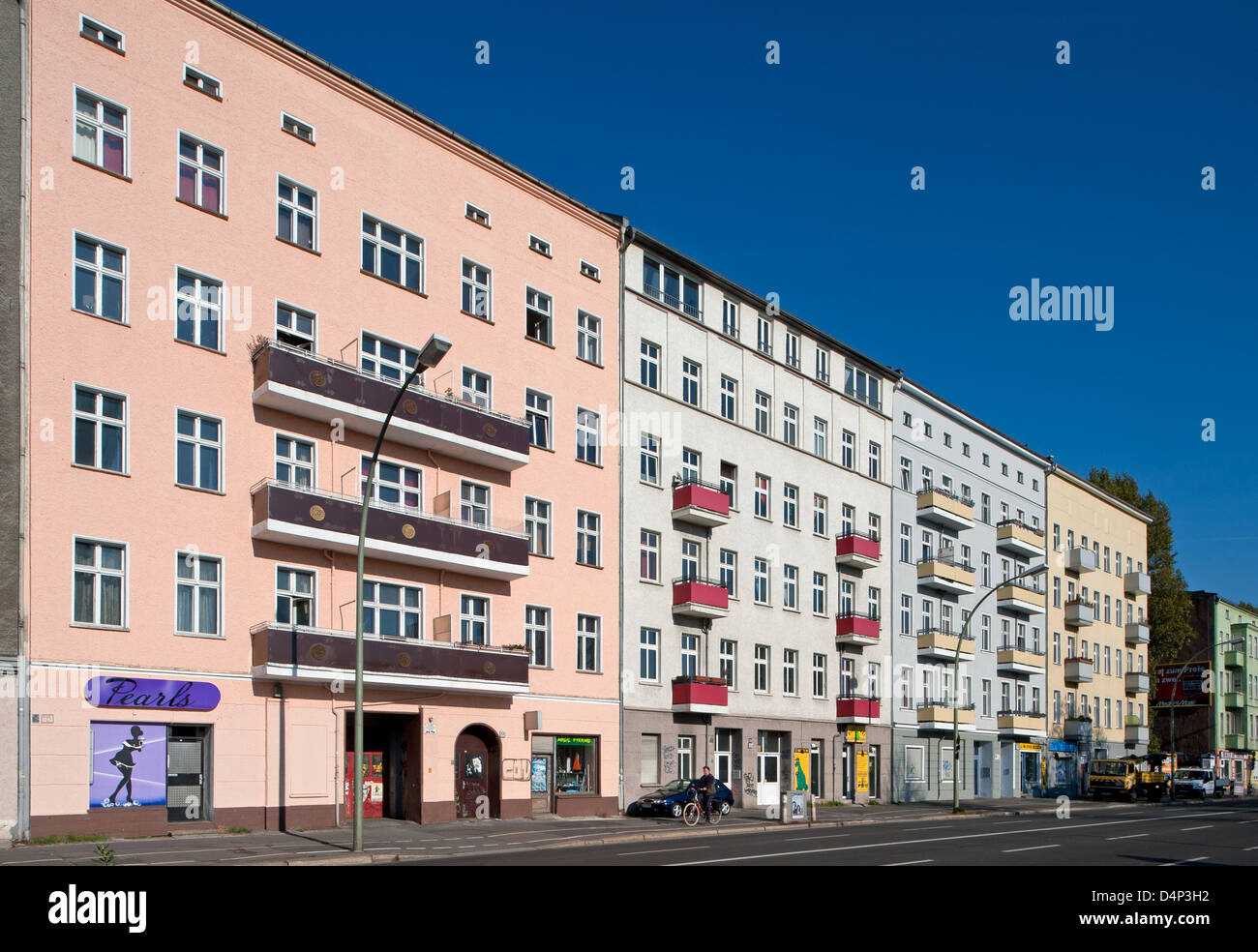 Berlin, Germany, Residential Development in Stralauer Allee Stock Photo