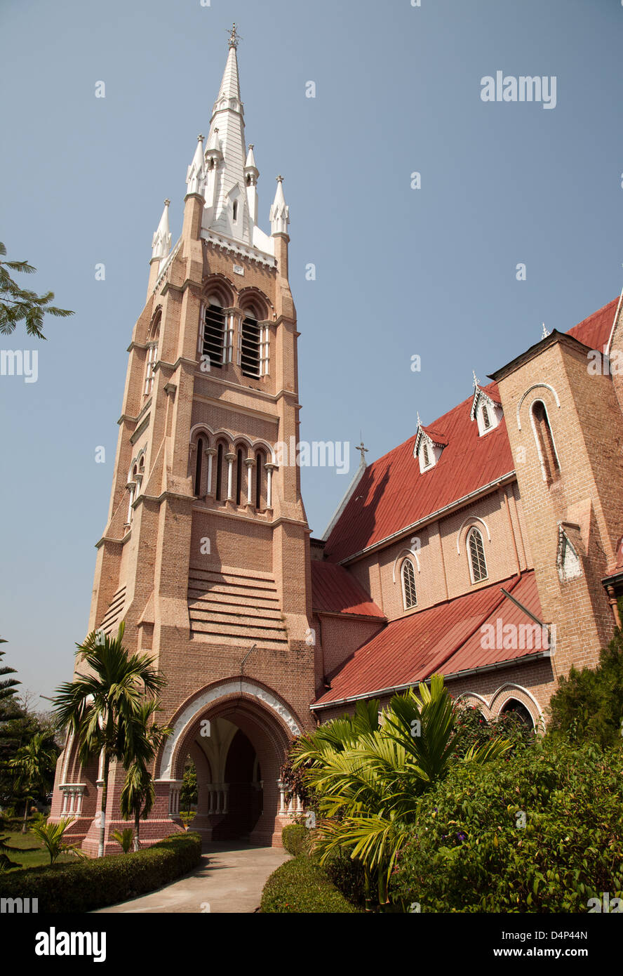 Cathedral of the Holy Trinity Yangon Stock Photo