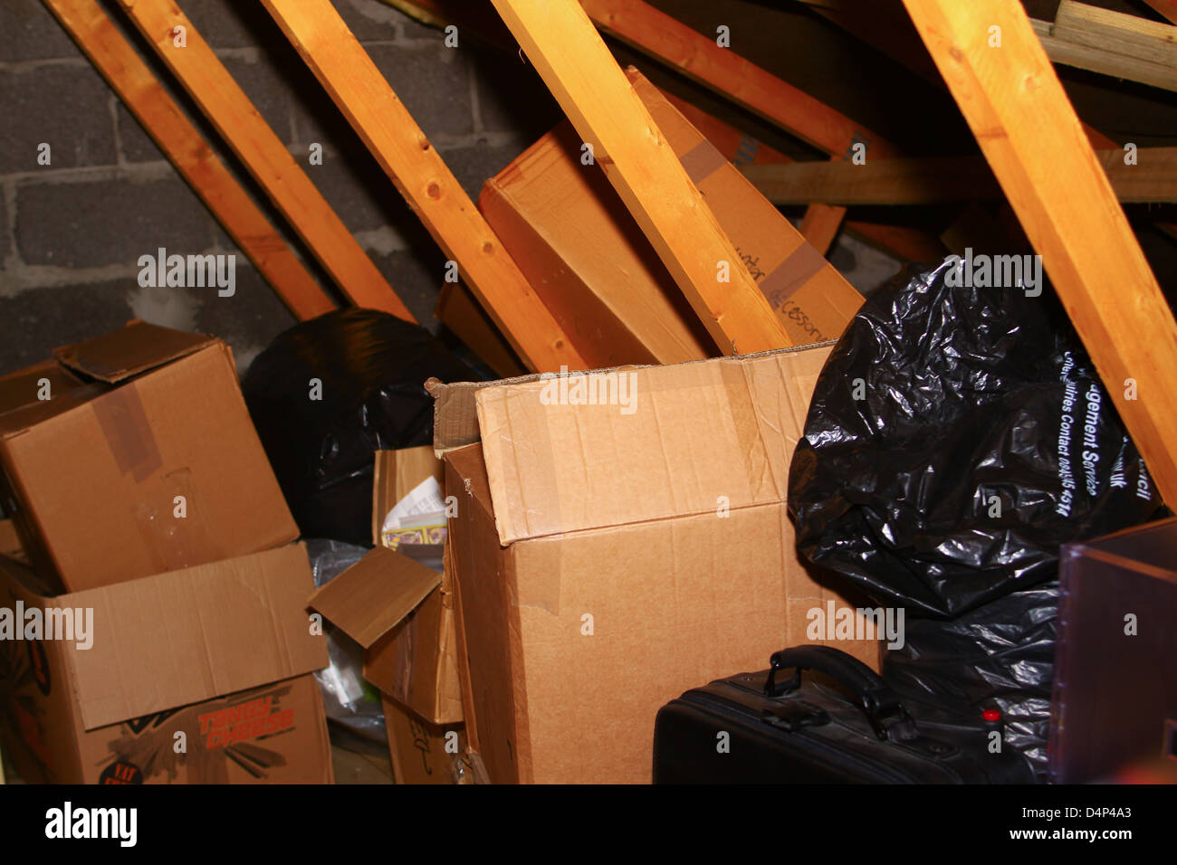 Attic boxes hires stock photography and images Alamy