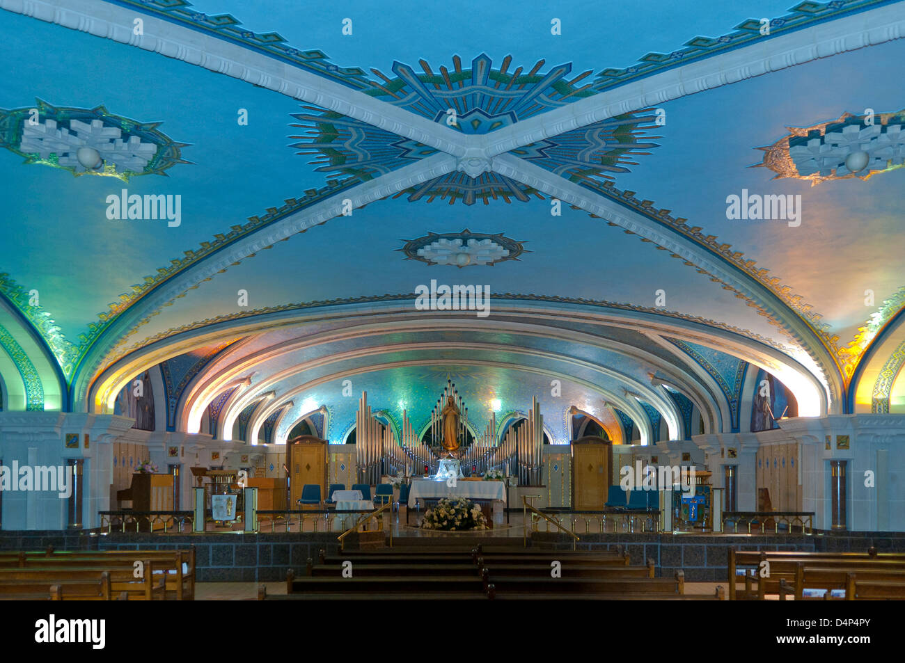 Chapel of the Immaculate Conception, Basilica Sainte Anne de Beaupre, Quebec, Canada Stock Photo