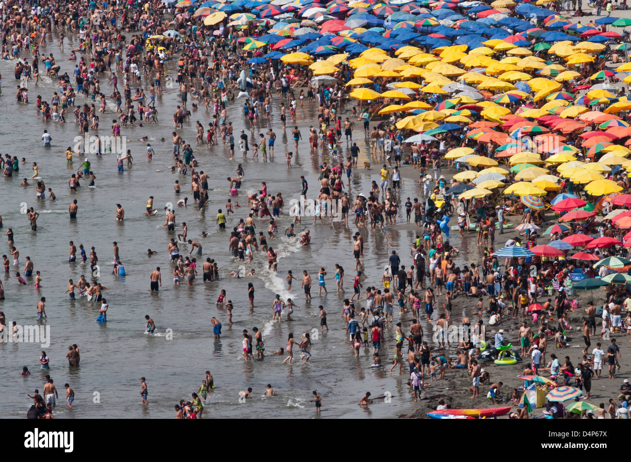 Peru. Lima city. Agua Dulce beach. Stock Photo