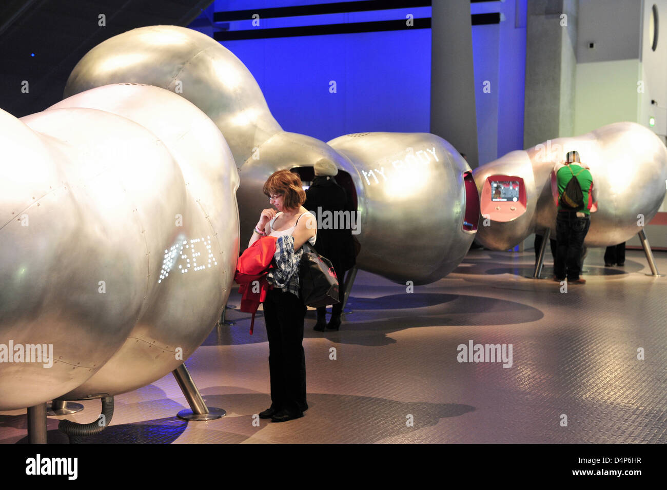 London, United Kingdom, art installations at the science museum Stock Photo