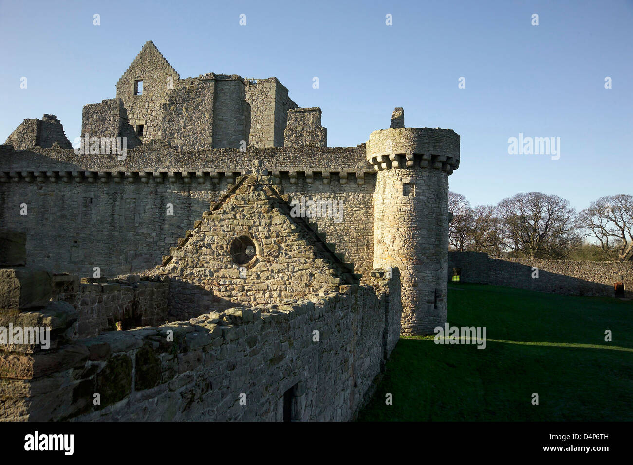 craigmillar castle gounds detail Stock Photo