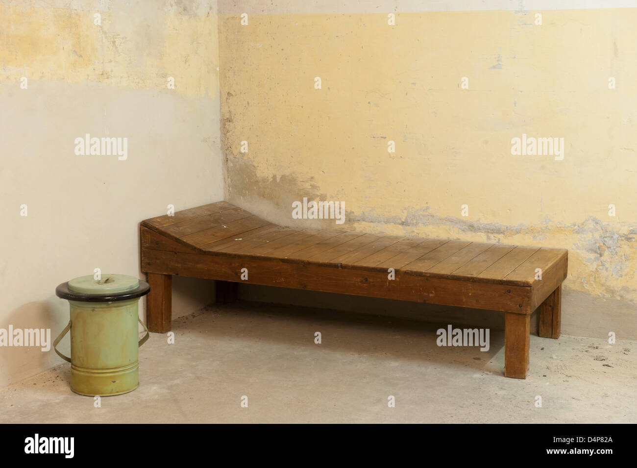 Solitary confinement at the former Soviet NKVD special camp Berlin-Hohenschoenhausen, Germany Stock Photo