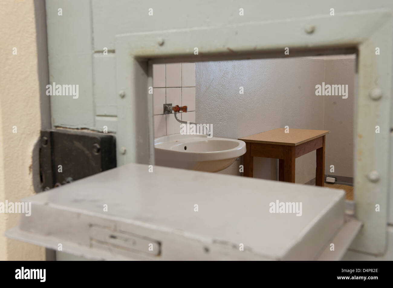Holding cell at the former Soviet NKVD special camp Berlin-Hohenschoenhausen, Germany Stock Photo