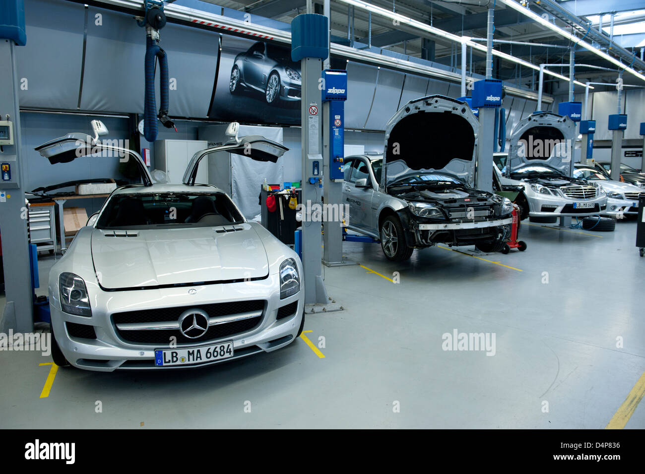 Affalterbach, Germany, Mercedes-AMG Workshop Stock Photo