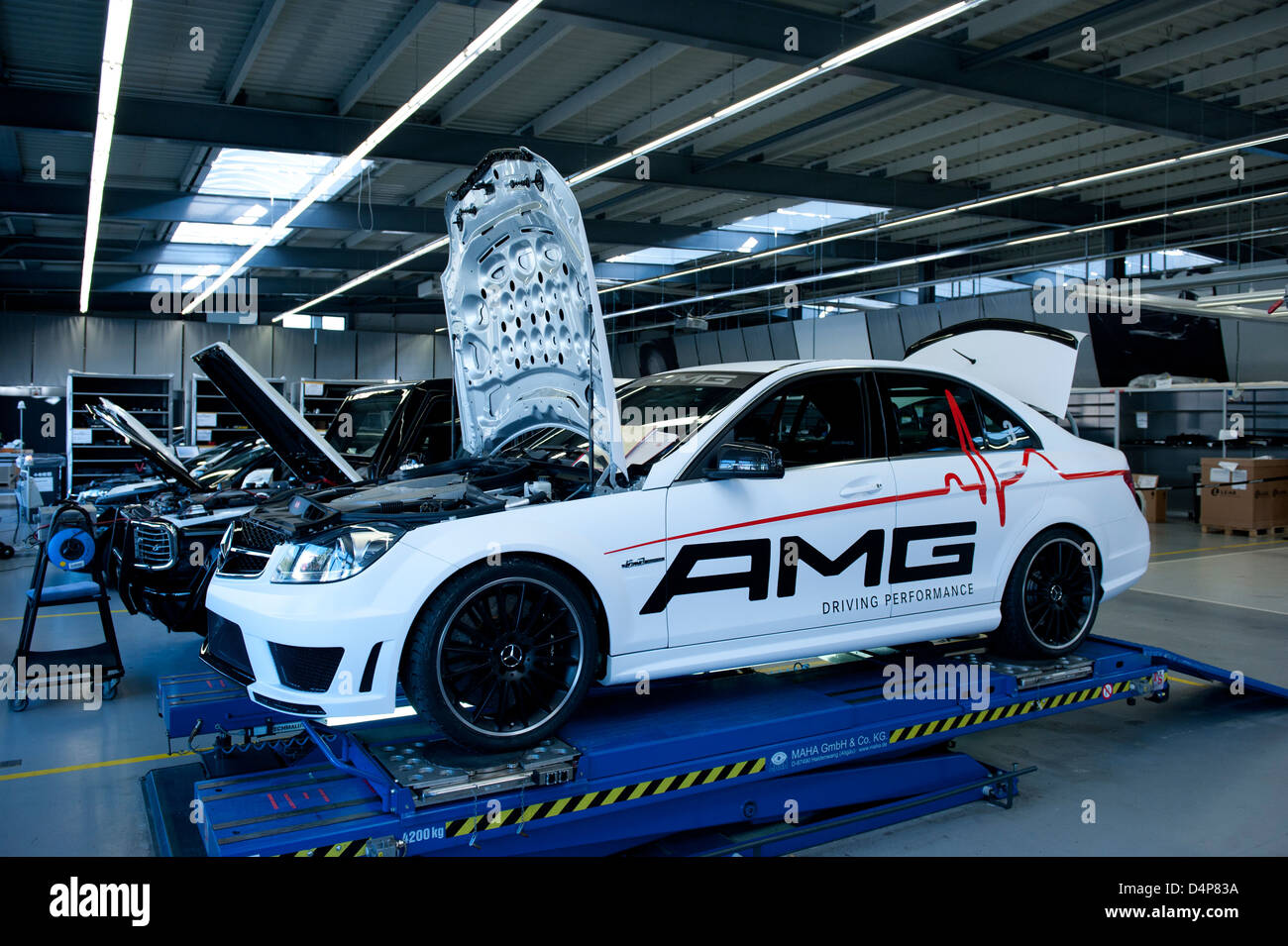 Affalterbach, Germany, Mercedes-AMG Workshop Stock Photo