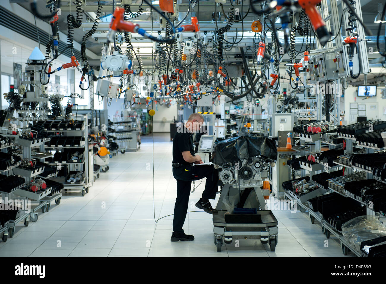 Affalterbach, Germany, Mercedes-AMG Workshop Stock Photo