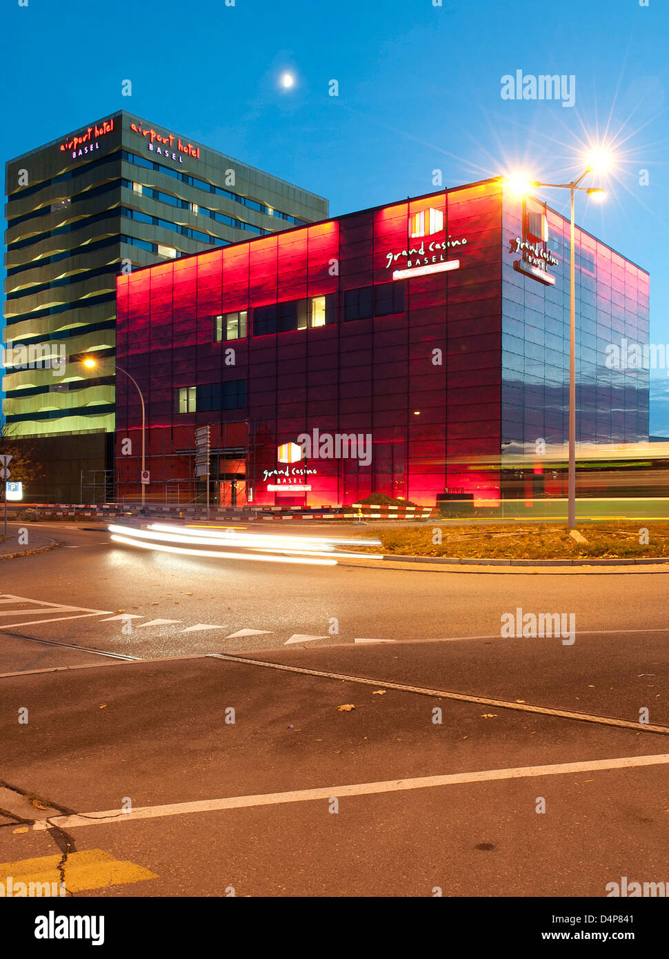 Basel, Switzerland Airport Hotel and the Grand Casino Basel Airport Casino Basel AG Stock Photo