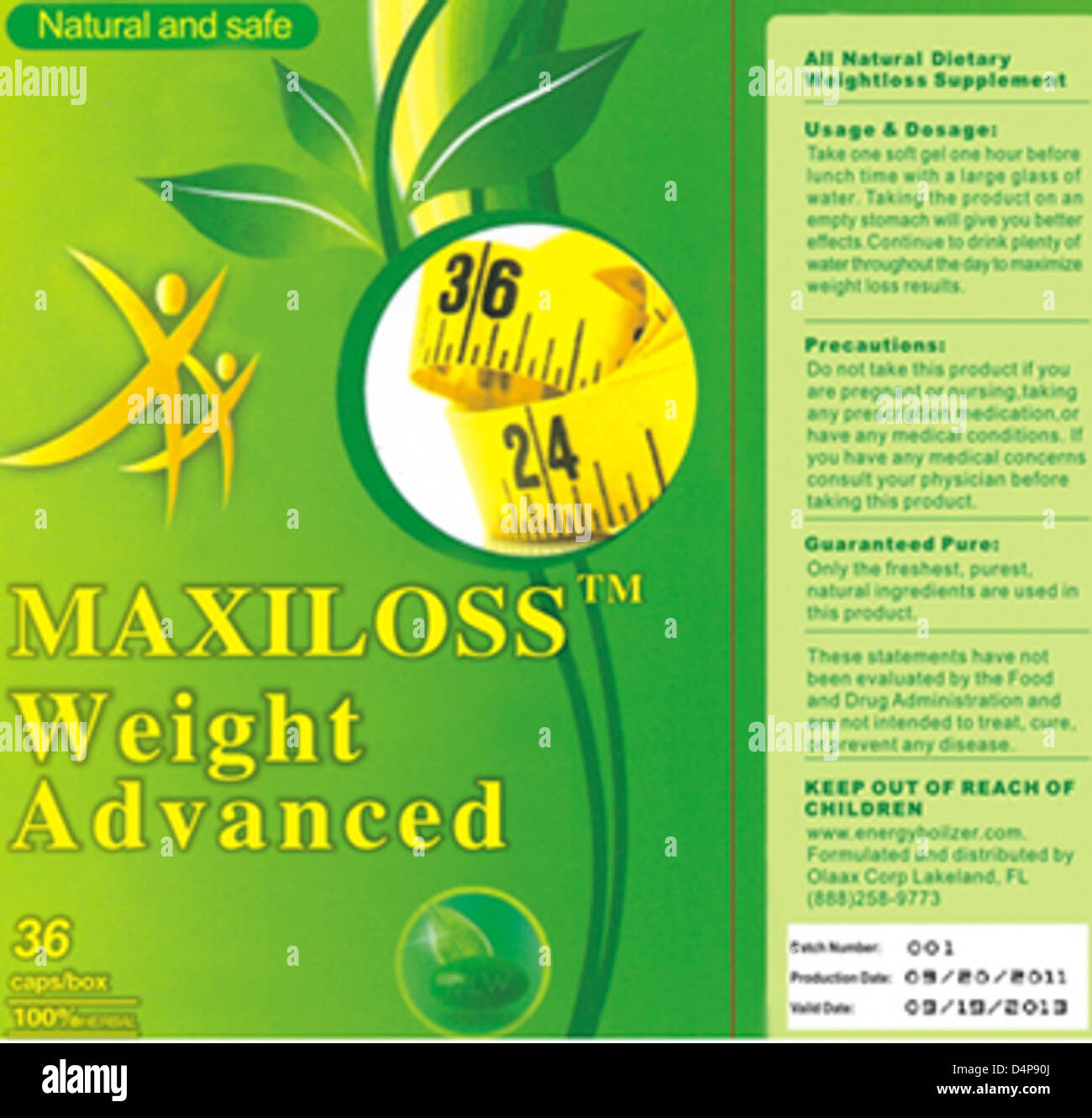 RECALLED Dietary Supplement Stock Photo Alamy