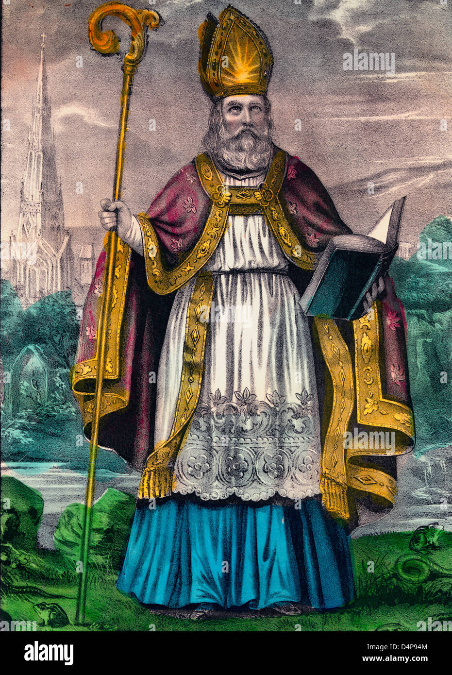 The Apostle of Ireland - St. Patrick Stock Photo