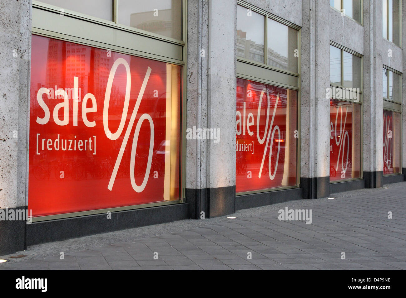 Berlin, Germany, sale promotions in a department store Stock Photo Alamy