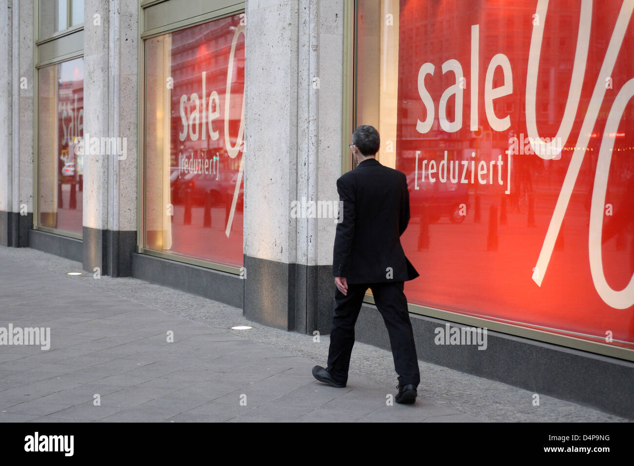 Berlin, Germany, sale promotions in a department store Stock Photo Alamy