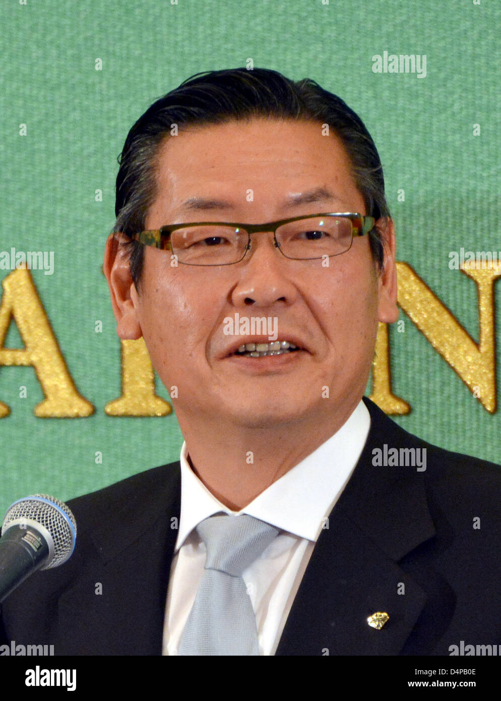 March 18 13 Tokyo Japan Junichi Sakomoto President Of Japan S Movie Company Shochiku Talks About The Upcoming Opening Of The New Kabuki Theater During A News Conference At The Japan National March 18 13 Tokyo Japan Junichi Sakomoto President Of Japan S Movie Company Shochiku Talks About The Upcoming Opening Of The New Kabuki Theater During A News Conference At The Japan National
