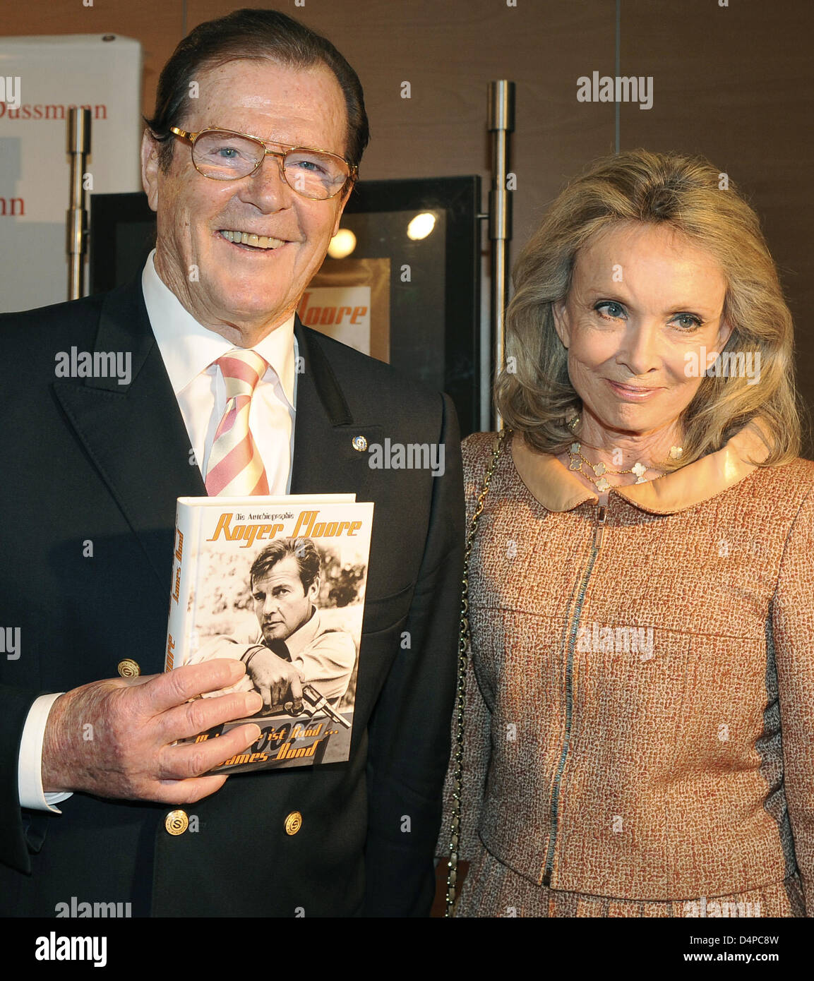 British actor and UNICEF ambassador Roger Moore and his wife Kristina ...