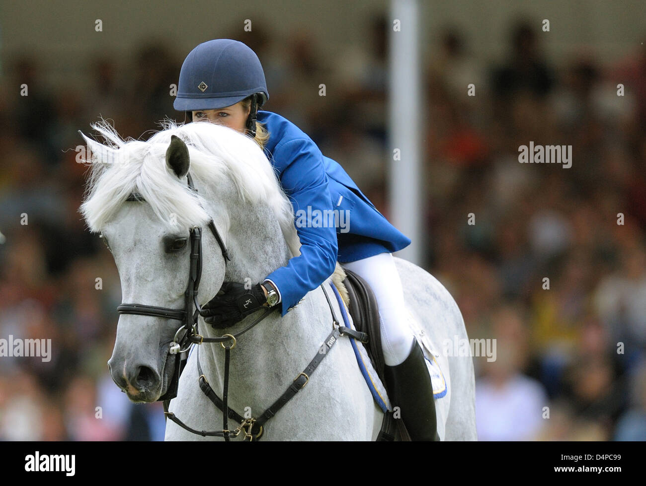 Belgian equestrian Judy Ann Melchior and her horse ?Levisto Z? pictured