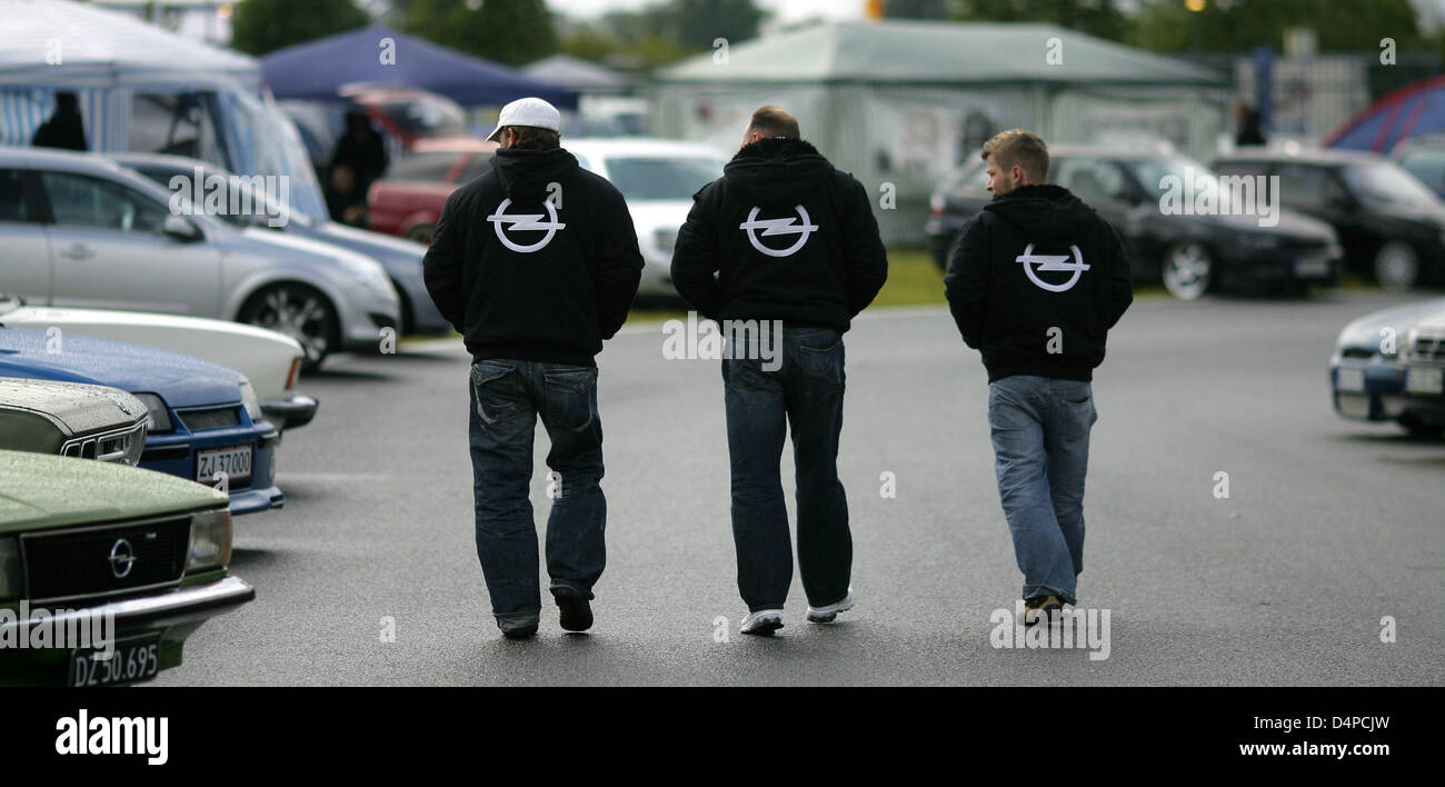 Opel Rally Jacket Three men with Opel jackets pictured at the world?s largest Opel ...