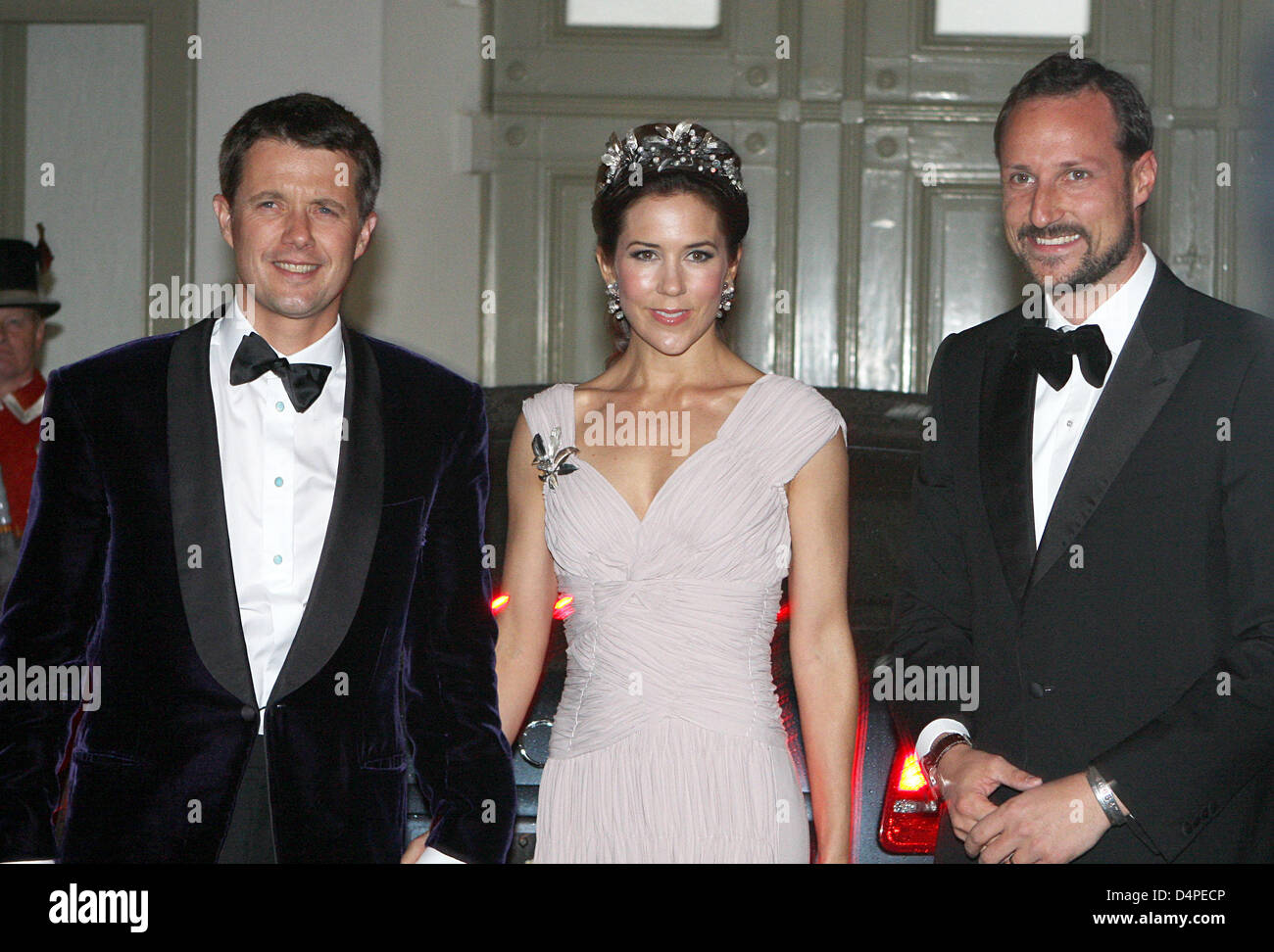 (LR) Crown Prince Frederik of Denmark, his wife Princess Mary of