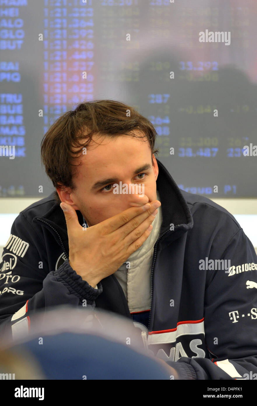 Polish Formula One driver Robert Kubica of BMW Sauber thinks in the