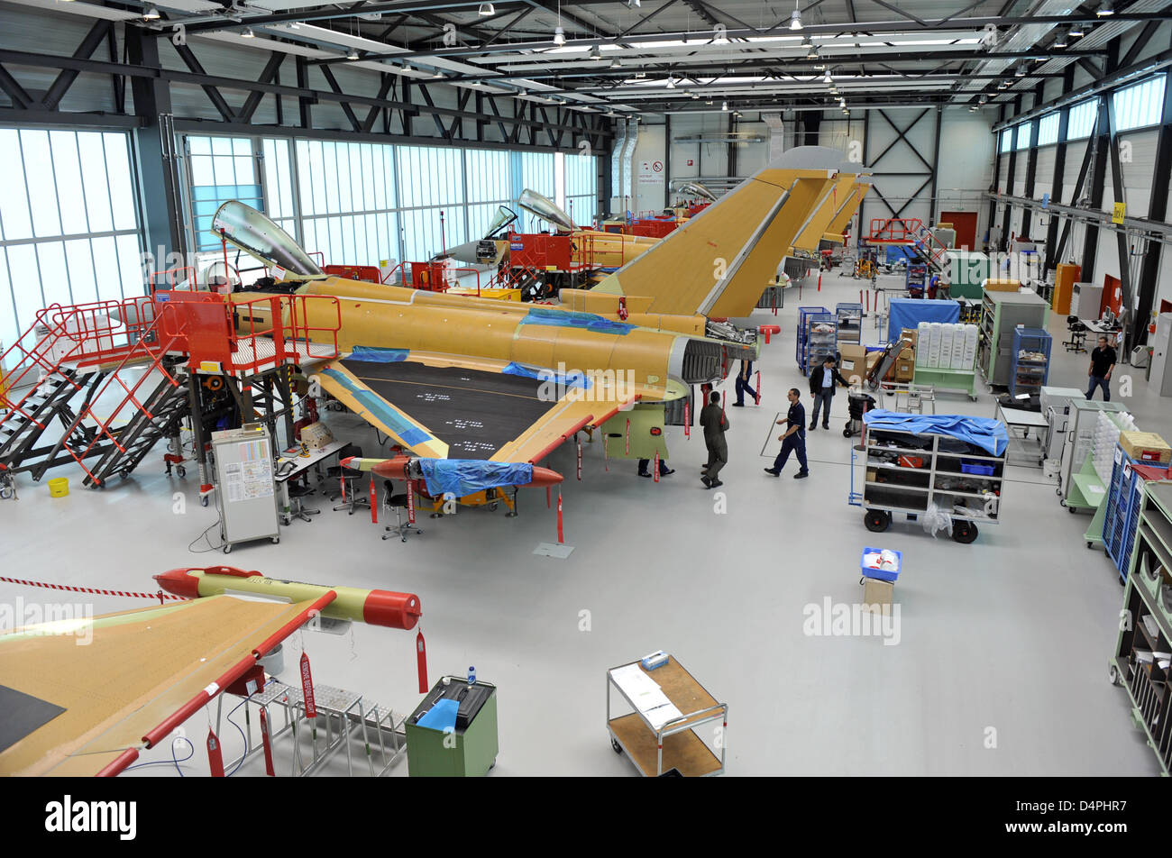 An employee of EADS Germany?s unit Military Air Systems (MAS) works on