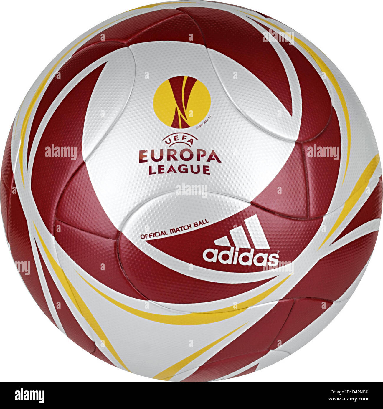 This undated handout picture made available by adidas shows the official  ball of the UEFA Europa League called ?el capitano? in Herzogenaurach,  Germany. Photo: adidas (ATTENTION: EDITORIAL USE ONLY! Stock Photo -