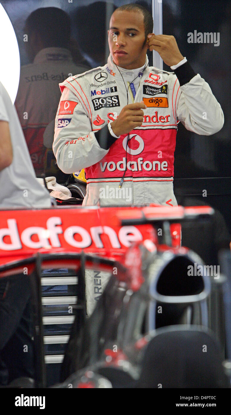 British Formula One Driver Lewis Hamilton Of McLaren Mercedes Pictured ...